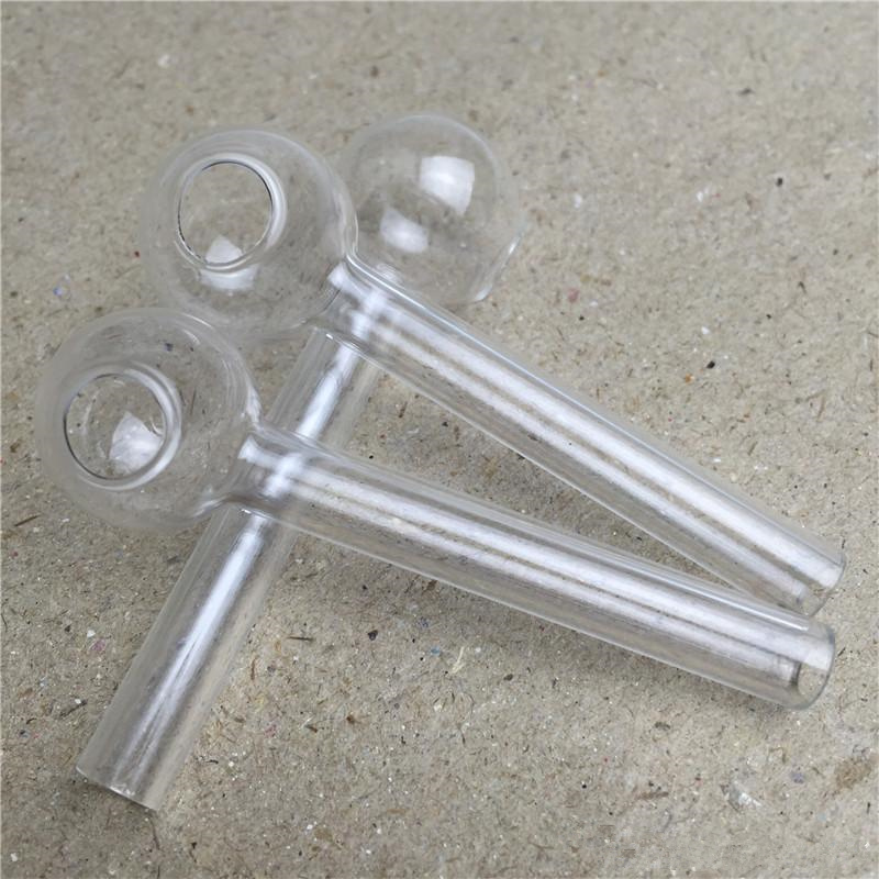 Clear Glass Oil Burner Bubbler Glass Oil Water Pipe