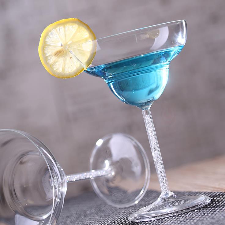 Artificial Diamonds Cocktail Glass Cup Glass Wine Goblet