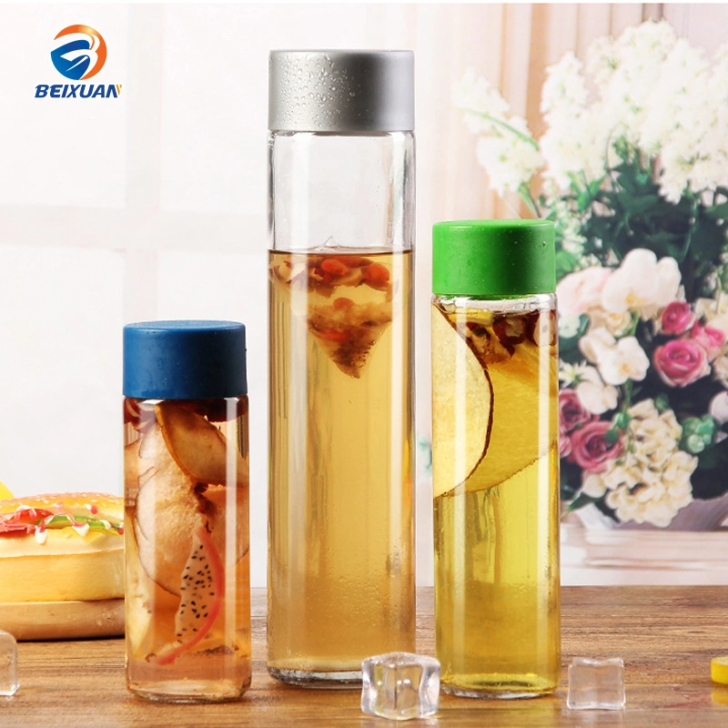 Cheapest 800ml Voss Glass Water Bottles for Cold Juice Bottles