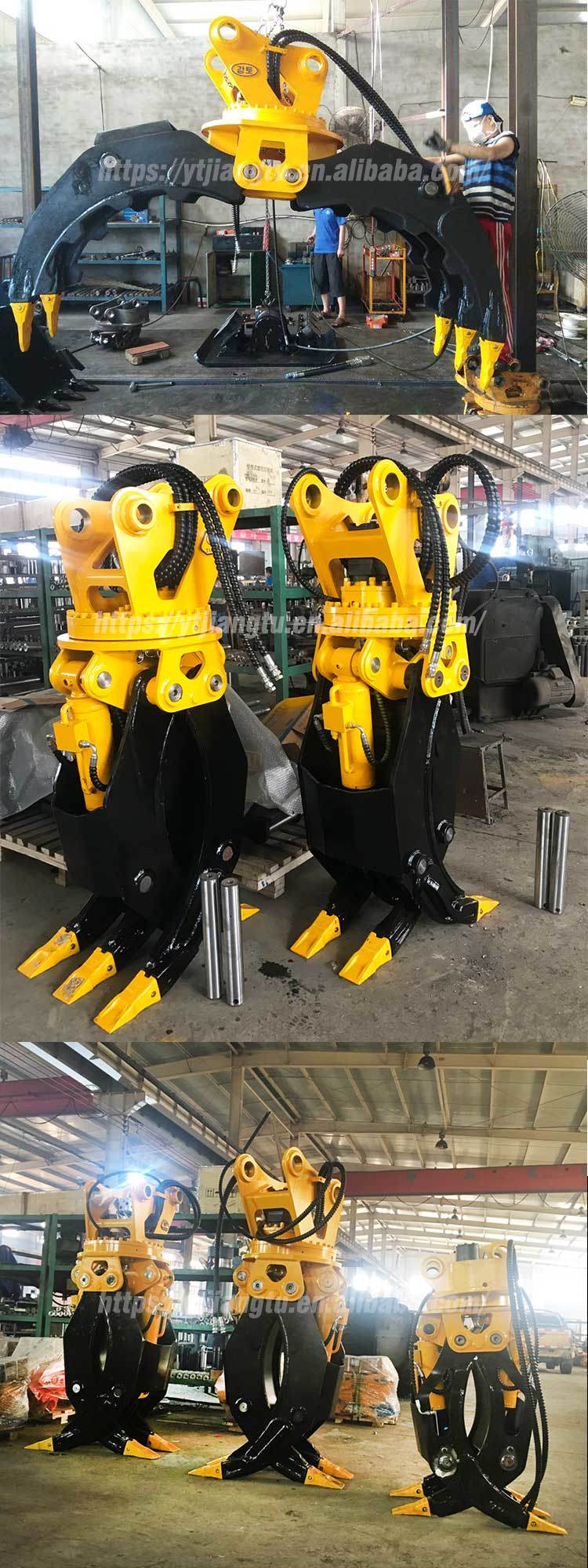 Hydraulic Rotary Grapple Wood Grapple for Excavator