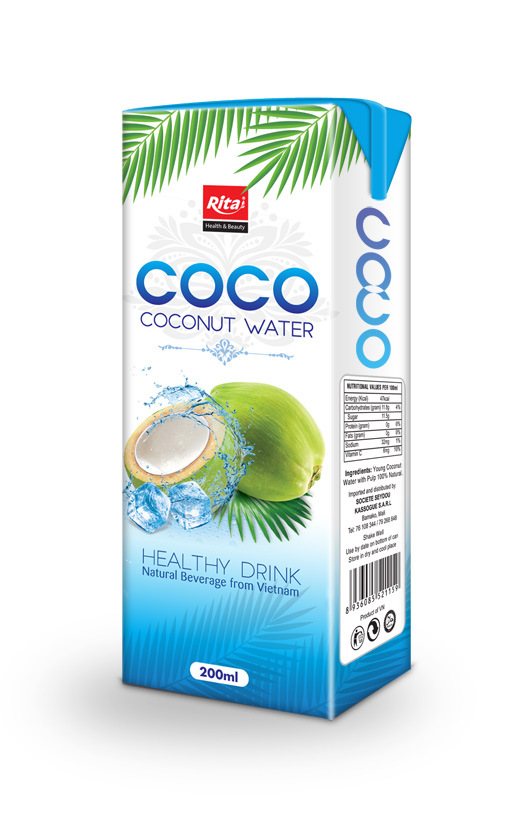 200ml Glass Bottle Coconut Water