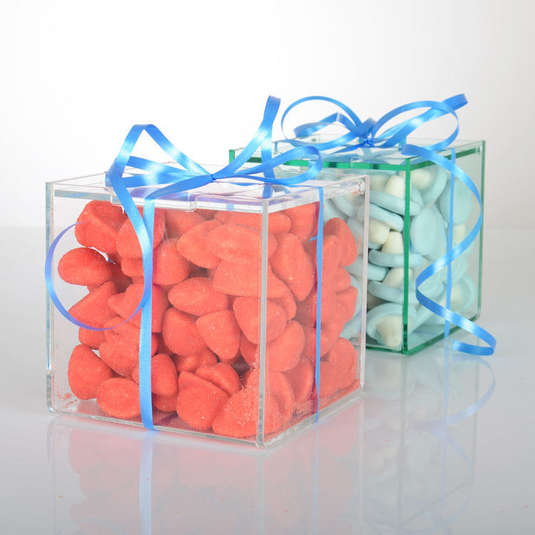 New Design Acrylic Favor Box Candy Box Sweet Cubes