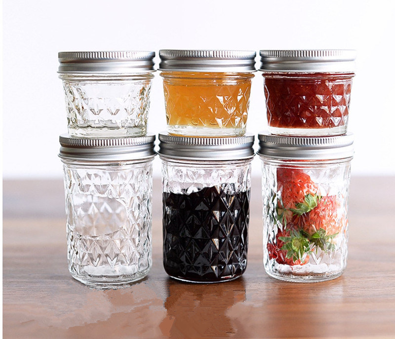 Hot Selling Latest Design Popular Glass Jar with Silver Cover