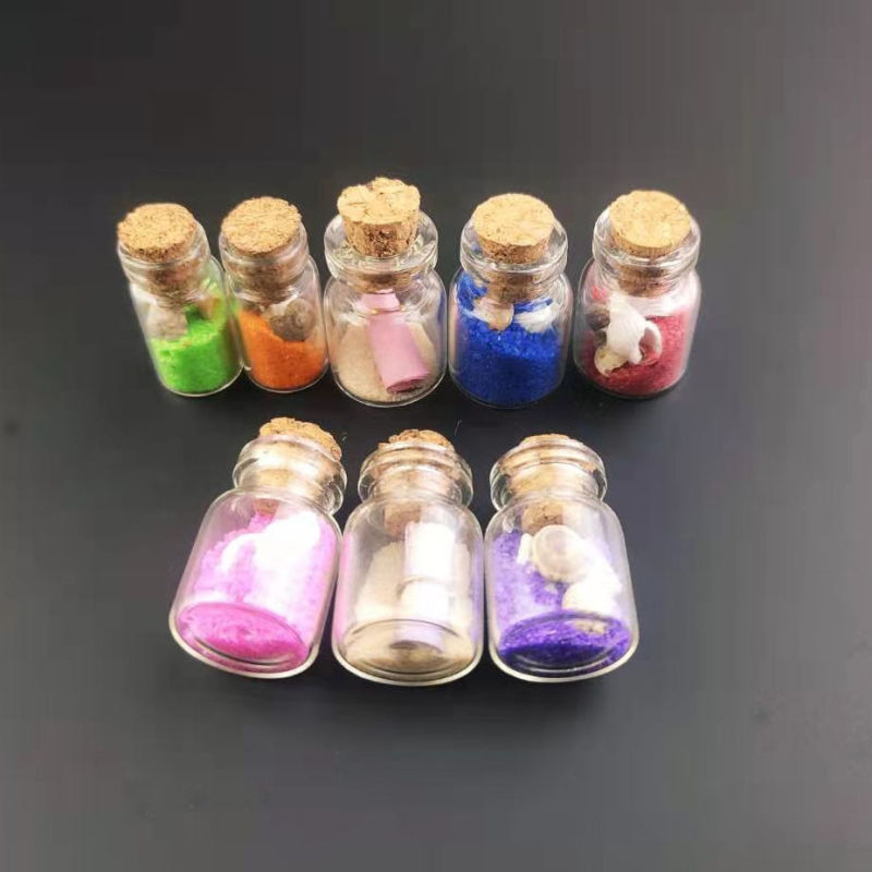 Mini Glass Bottles Handmade Wishing Vials Fashion Mysterious Drift Bottles