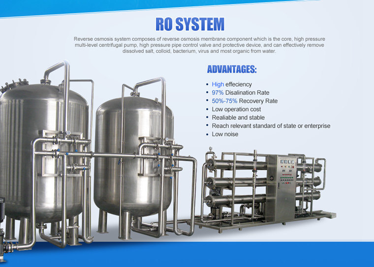 Complete Underground River Bottled Water RO Treatment System for Drinking