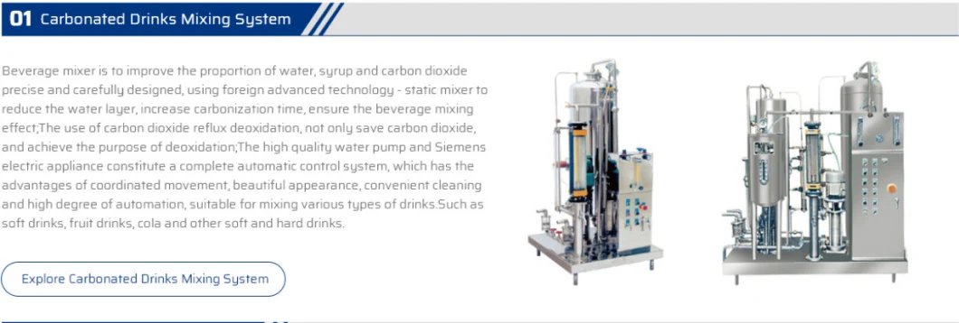 Full Automatic Carbonated Soft Beverage Drinks Making Machine for Pet Glass Can Bottle