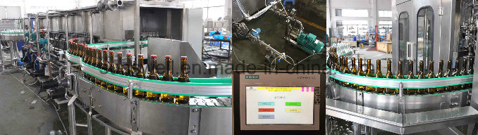 Low Ppb Beer Filling Machine Glass Bottled Package