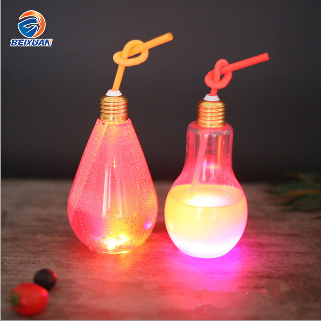 200ml Drinking Juice Beverage Pet LED Light Bulb Bottle