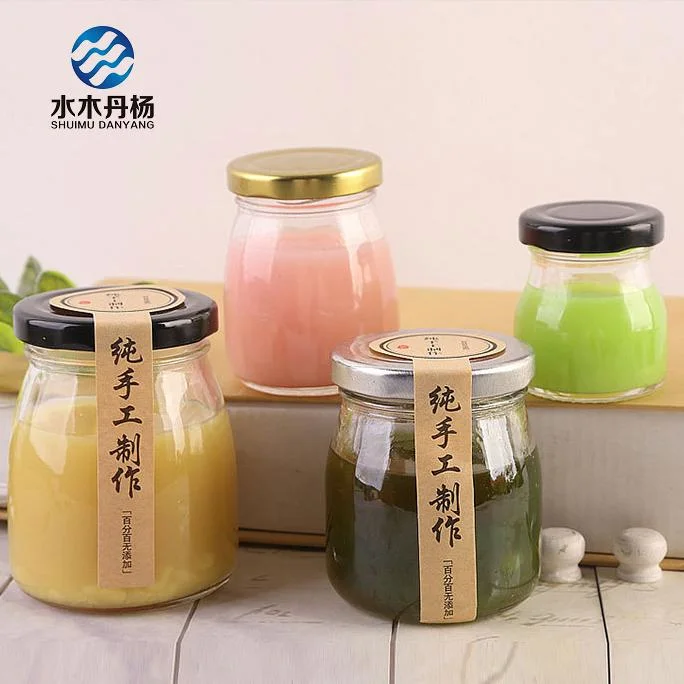 100ml 200ml Milk Glass Bottle Pudding Bottle