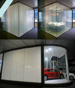 Clear to Frosted Switchable Smart Glass for Keeping Privacy