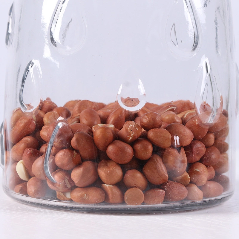 Glass Storage Jar with Lid Glass Food Storage Jars Tea Canister Candy Jars