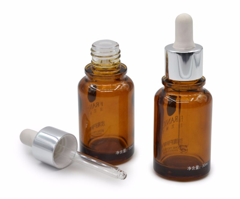 Cosmetic Empty Glass Dropper Bottles Essential Oil Bottle