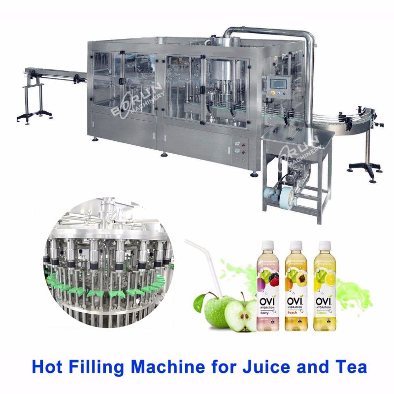 Plastic Bottle Orange Juice Rinsing-Filling-Capping Machine