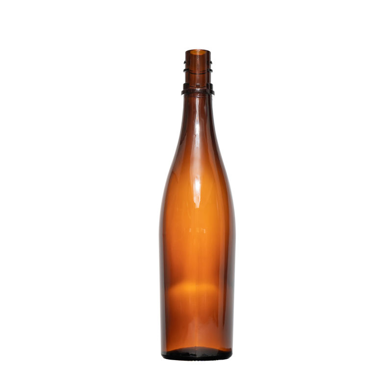 Amber Glass Alcohol Beverage Bottle for Drinking