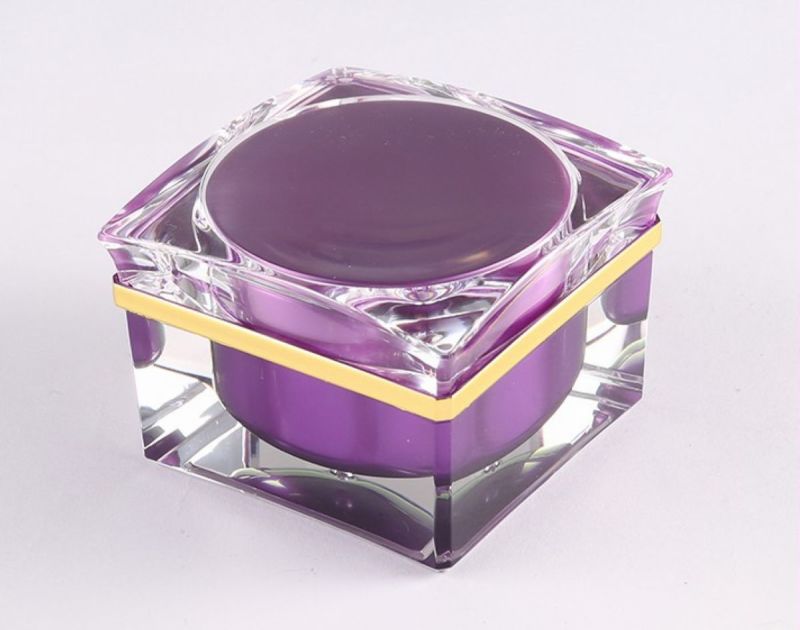 5g Mini Acrylic Square Jar for Cosmetic Cream Jar