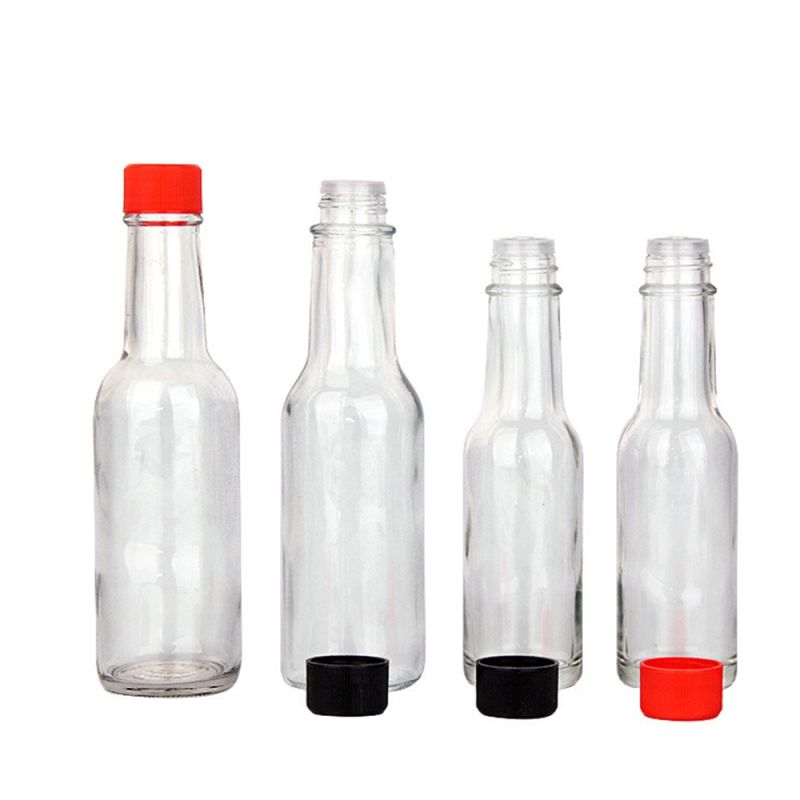 Wholesale Chili Sauce Glass Bottle with Plastic Lid