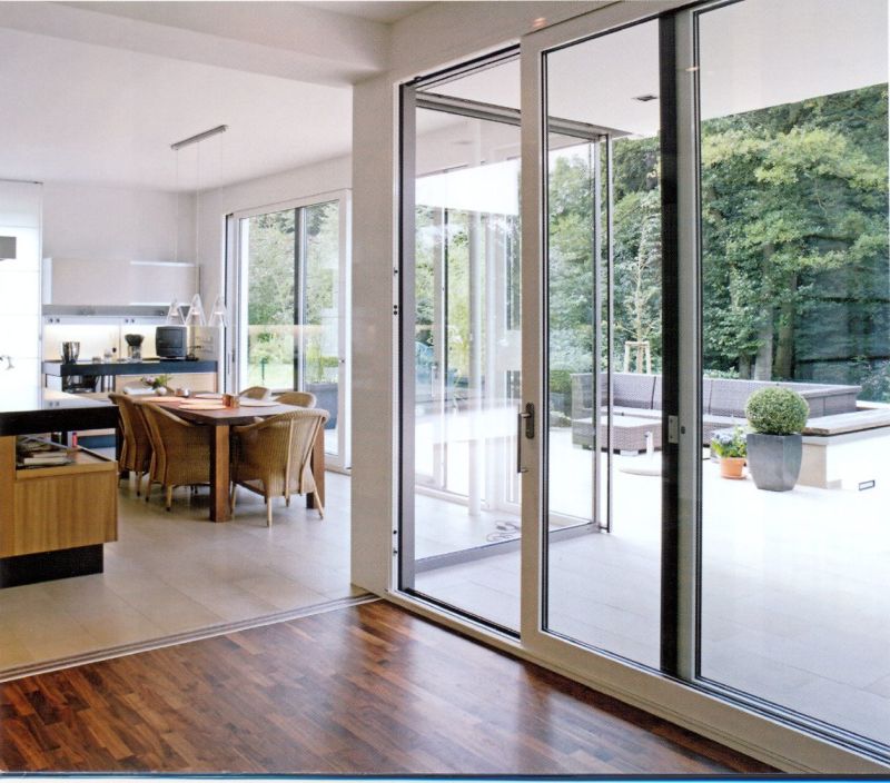 Double Glazing Large Tempered Glass Aluminum Sliding Doors for Villa
