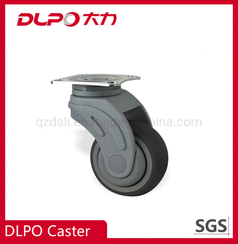 Dlpo Impact Resistance American Plate Lockable Wheel Castor with Double Brake