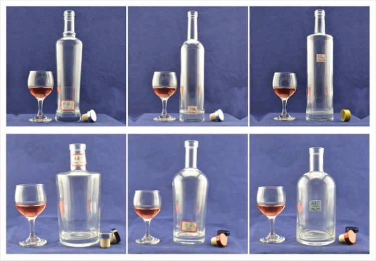 Empty Crystal 500ml Wine Glass Bottle Free Samples Offered