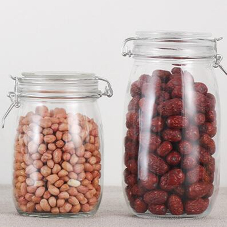 Glass Jars Containers with Airtight Stainless Steel Lid