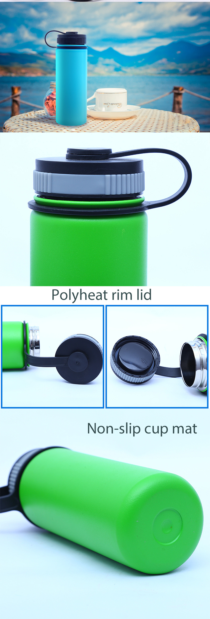 Stainless Steel Water Bottle Vacuum Flask Coffee Mug Flask Water Bottle Travel Mug