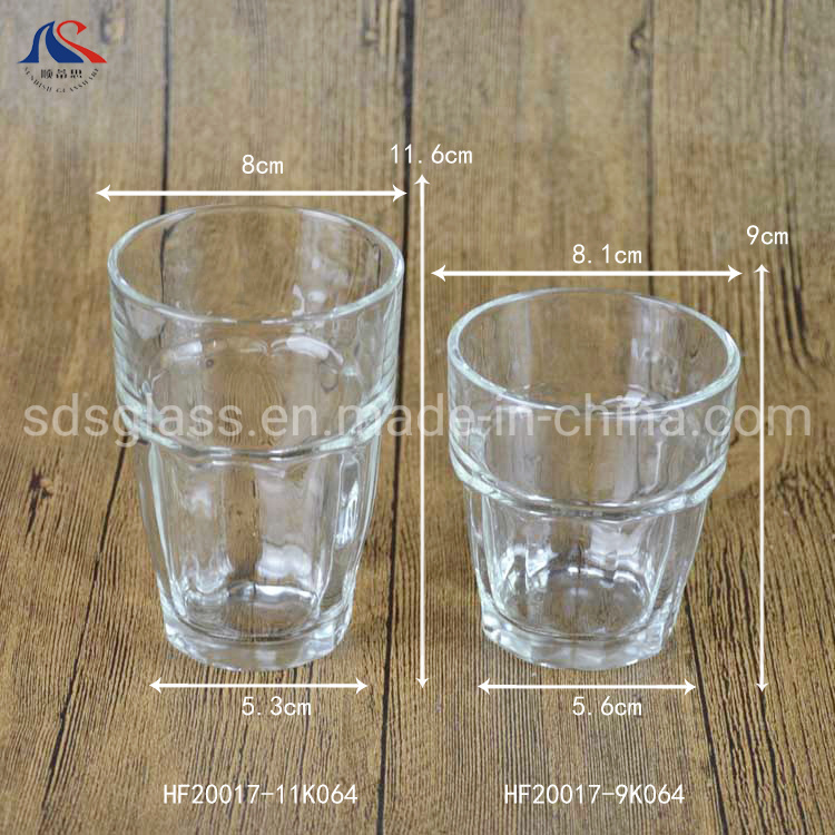 255ml Rock Glass Tumbler for Whiskey/Clear Glass Pub/Glass Vessel