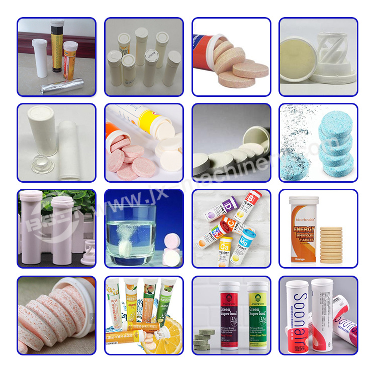 Effervescent Tablet Into Tube Counting Packing Machine with Glass Cover