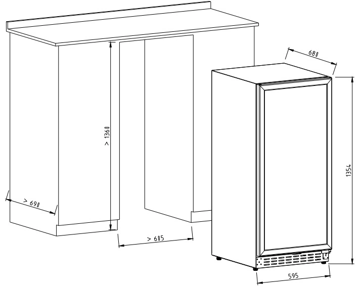 China Manufacturer New Arrival Wine Bottle Cooler Wine Dispenser Fridge 116-Bottle Wine Cellar