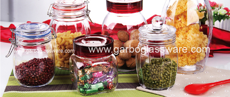 500ml Glass Storage Bottle with Airtight Plastic Lid (GB2132400)