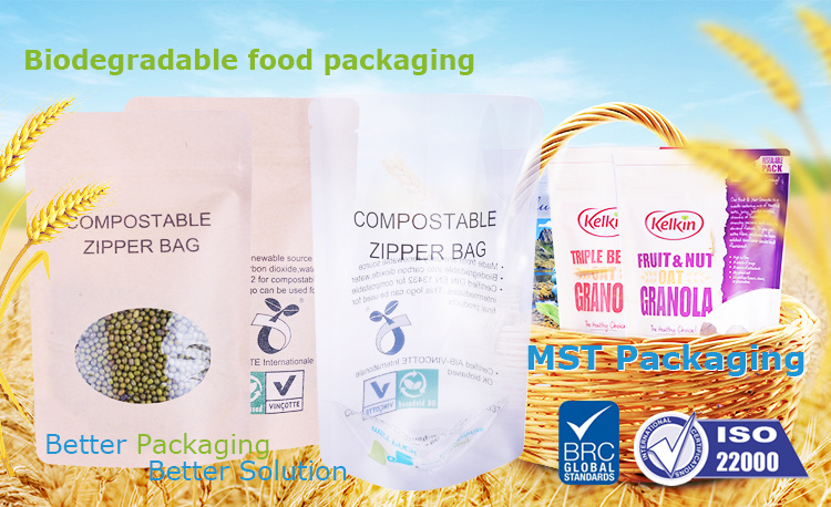 Eco-Friendly Biodegradable Food Packaging Dry Food Packaging Made