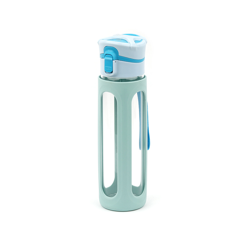 New Design High Borosilicate Glass Water Bottle with Sleeve