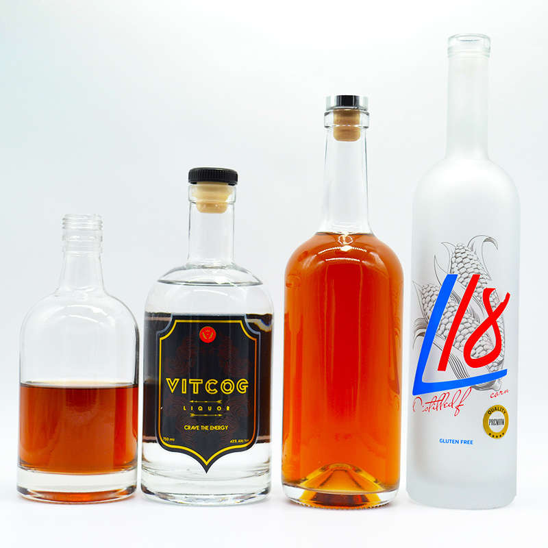 Wholesale Super Flint Glass Bottles Vodka Bottles Spirits Bottles