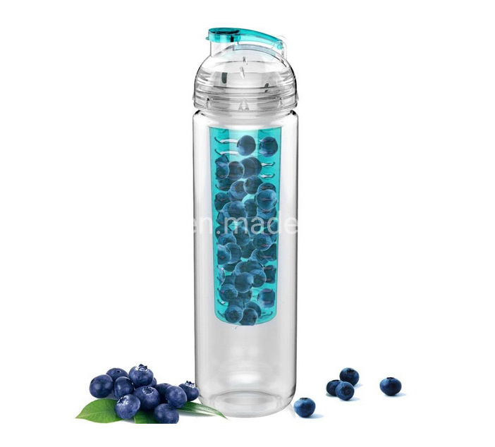 Plastic Water Bottle Portable Transparent Bottle Fruit Juice