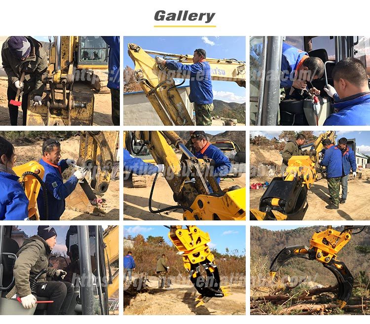 Hydraulic Rotary Grapple Wood Grapple for Excavator