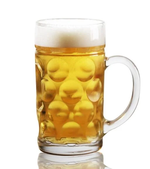 0.5L 1L Transparent Beer Glass Beer Mug with Handle