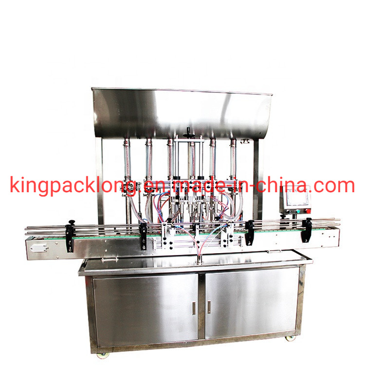 Automatic Olive Oil Bottles Filling Machine 6 Nozzles with 300L Hopper