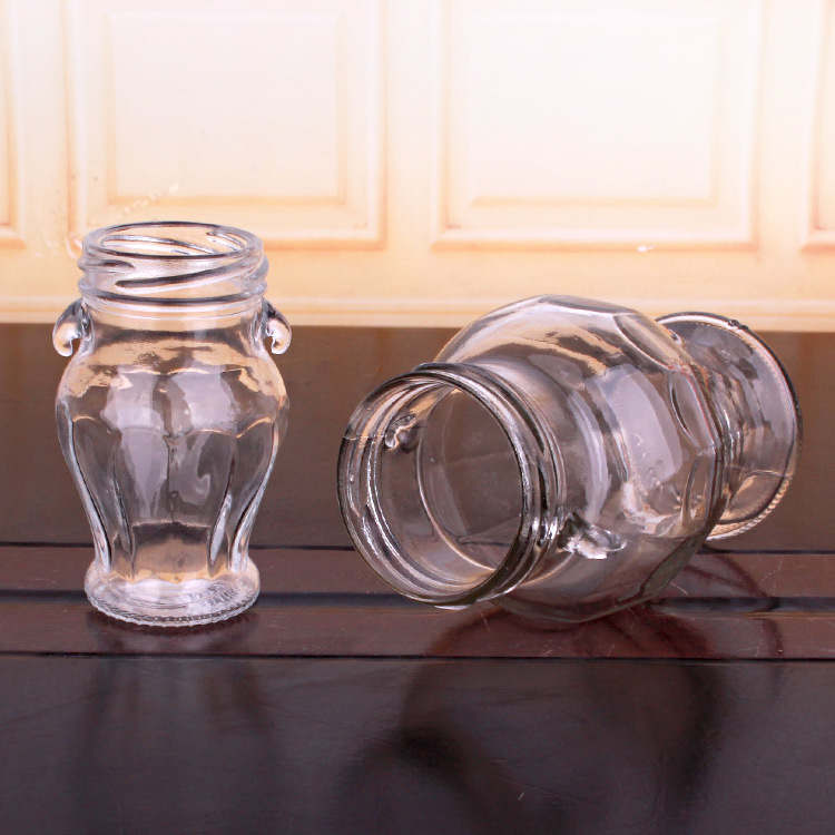 Glass Storage Jars with Lid Canning Jars for Caviar, Jelly, Jams, Honey