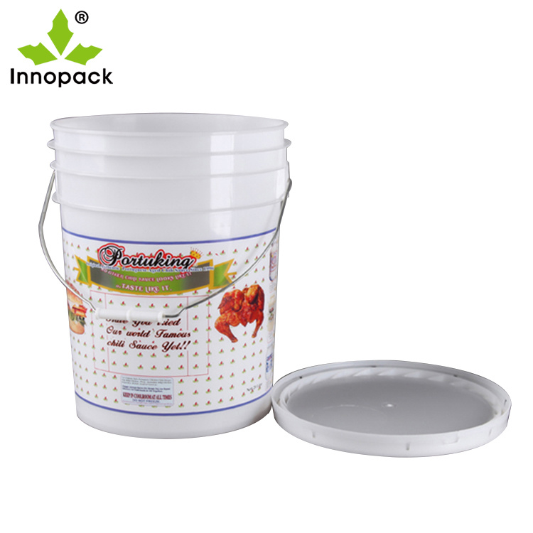 Food-Grade Plastic Pail Family Plastic Bucket with Cover