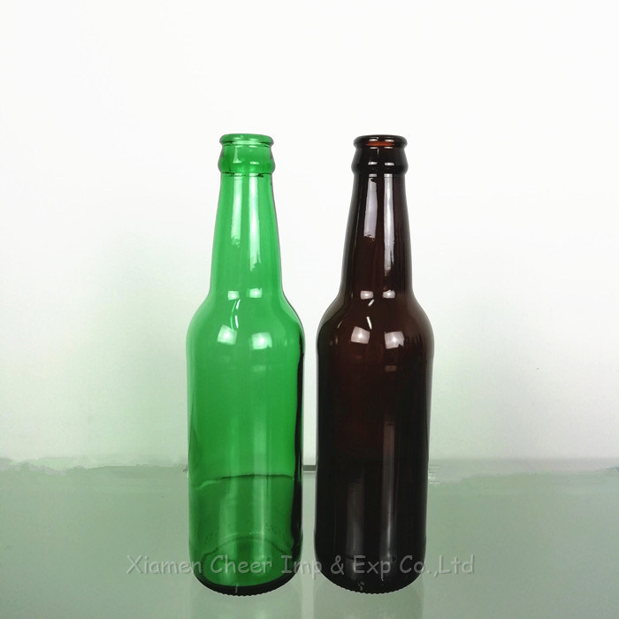 China Wholesales Amber Color 330ml Glass Bottle Beer Bottle