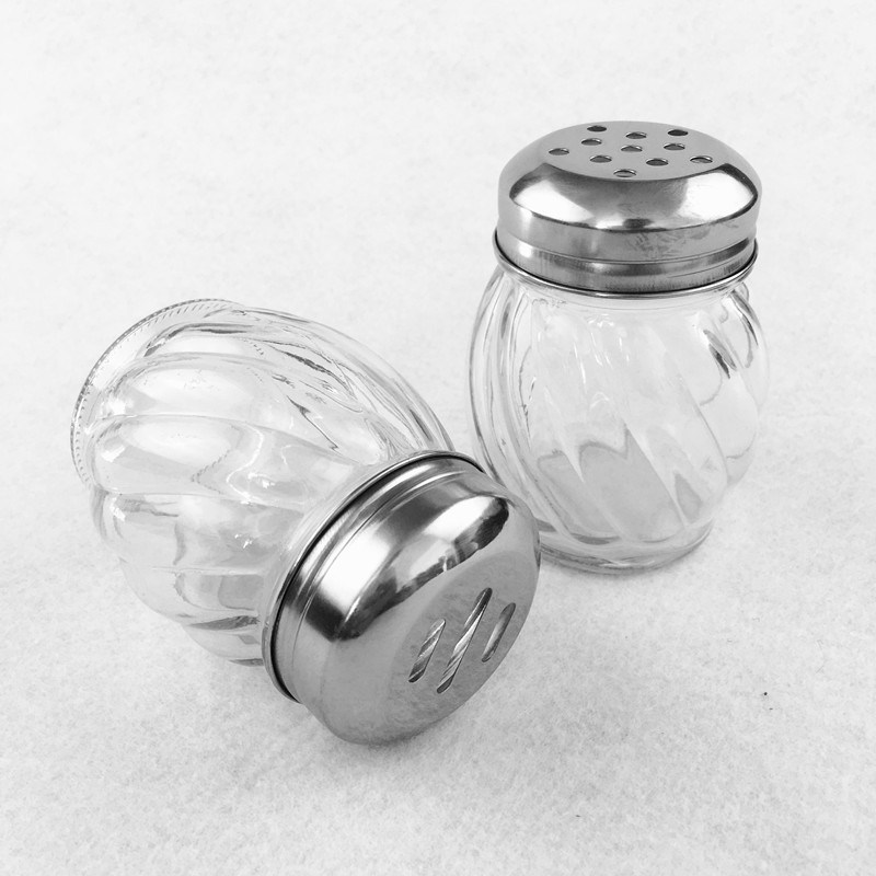 Popular Shape Lead Free 180ml Small Cruet Glass Bottle for Spices