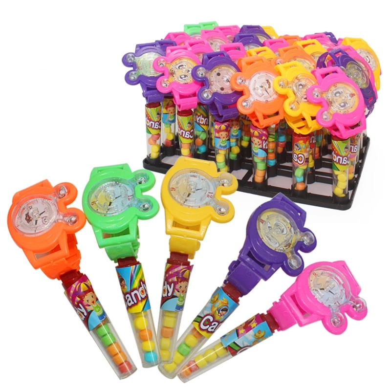 Watch Shaped Toy with Press Fruit Candy