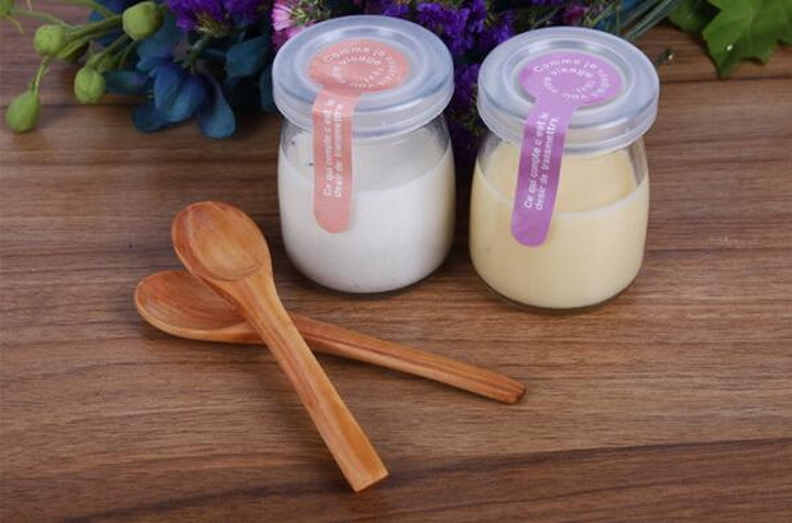 Pudding Glass Bottle with Lid