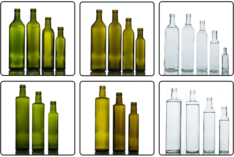 Customization Square Cooking Oil Olive Oil Glass Bottle with Lid