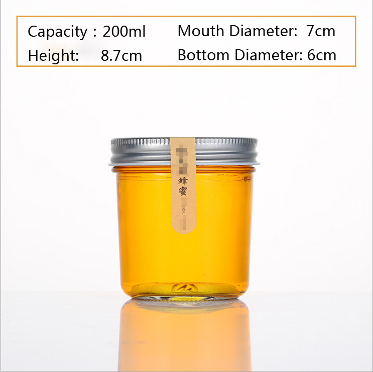 Caviar Jam Pickles Honey Storage Glass Bottle