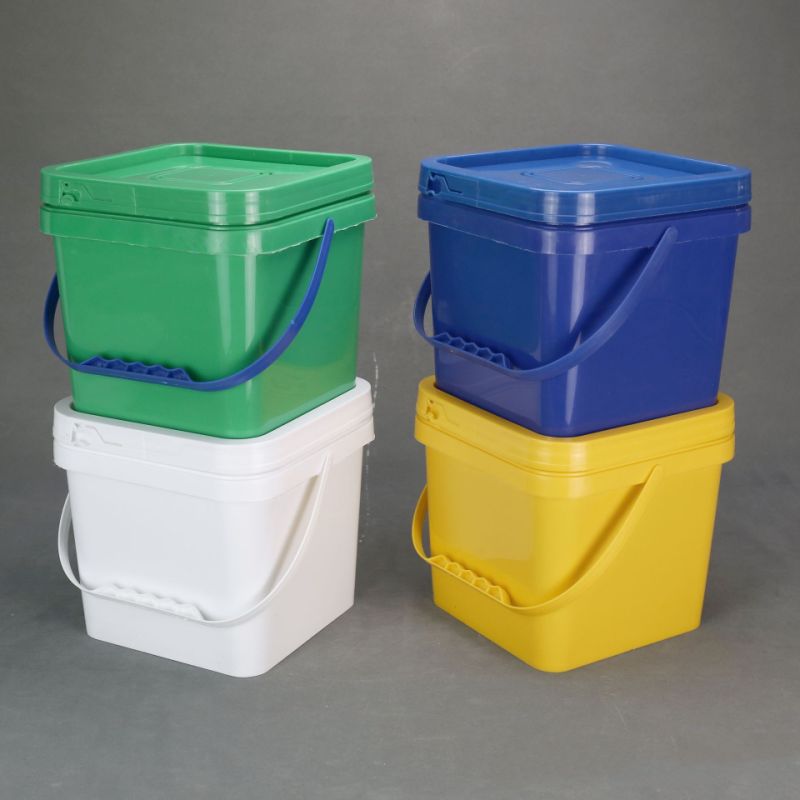 Plastic Pails 20L Clear Plastic Buckets with Lids