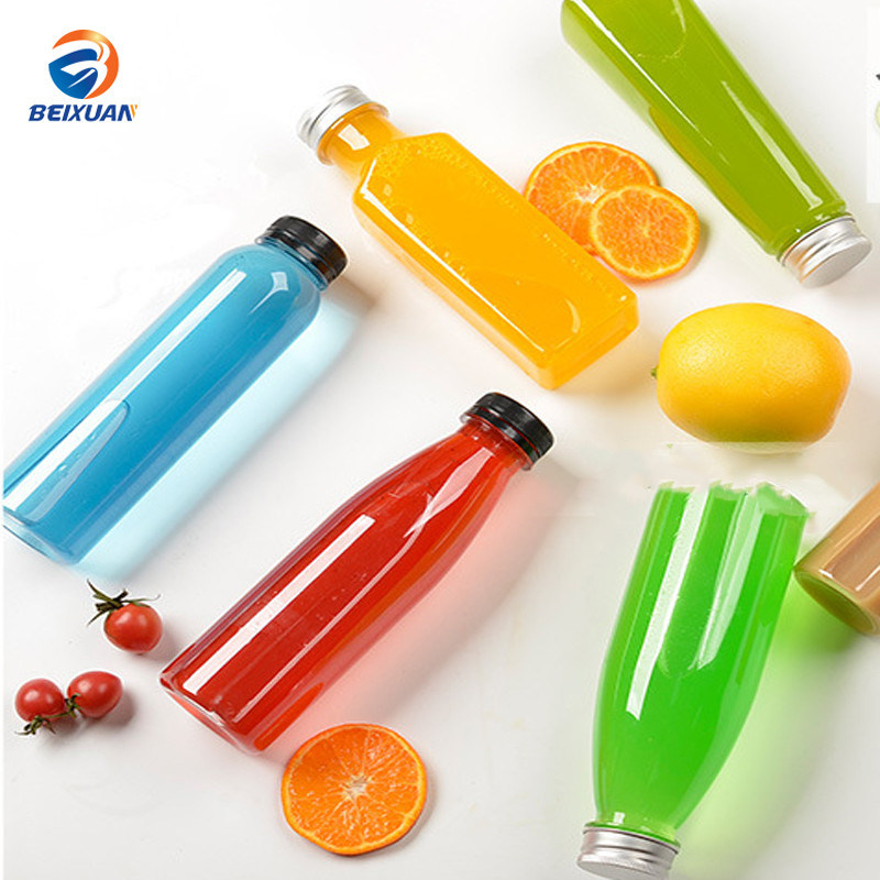 Wholesale Pet Plastic Beverage Bottles Disposable Juice Bottles