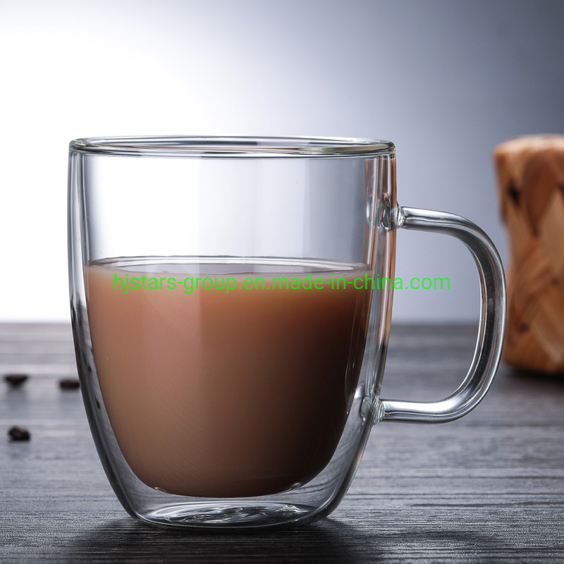 Borosilicate Double Wall Glass Cup for Tea, Coffee Mug