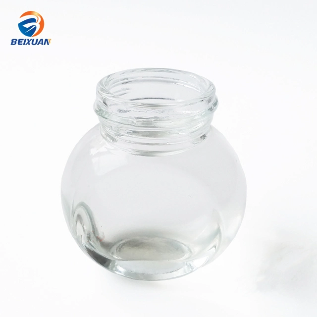 380ml Hot Sale High Quality Storage Flat Drum Glass Jar Spice Jar
