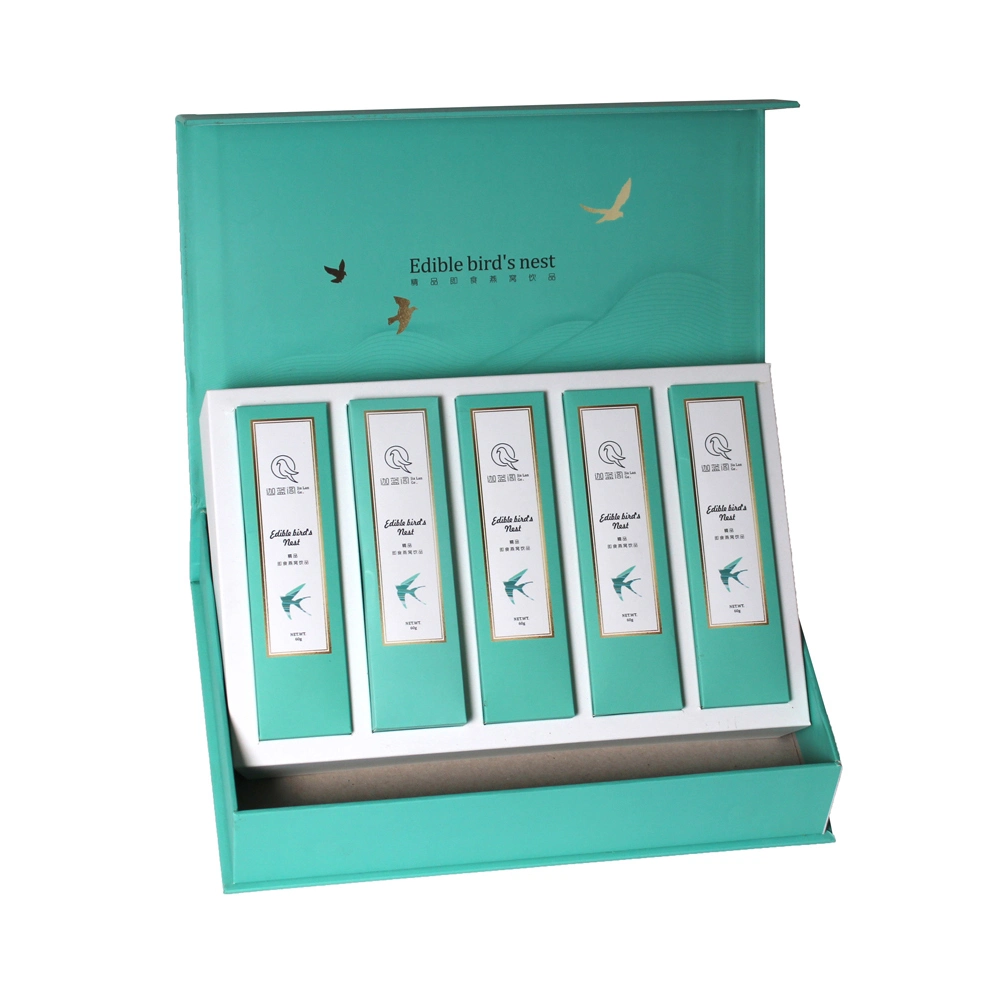 Luxury Custom Rigid Gift Packing Bird Nest Packaging Box with Cardboard Insert