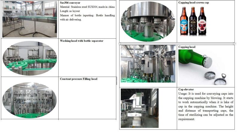 Automatic Bottle Carbonated Drink Beer Bottling Washing Capping Filling Machine